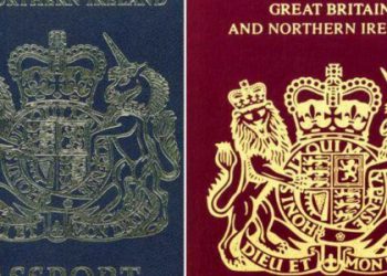 نمای ظاهری پاسپورت بریتانیا